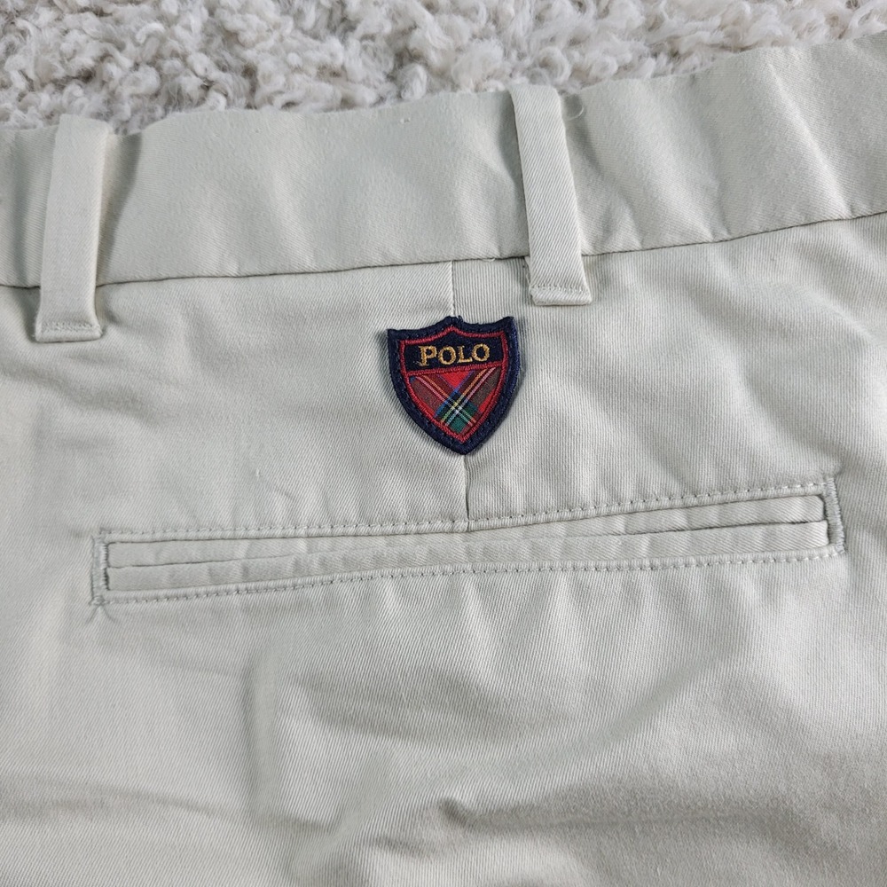 Polo Golf Ralph Lauren Shorts Mens 38 Tan Classic Fit Chino Crest Logo Excellent - Picture 3 of 13